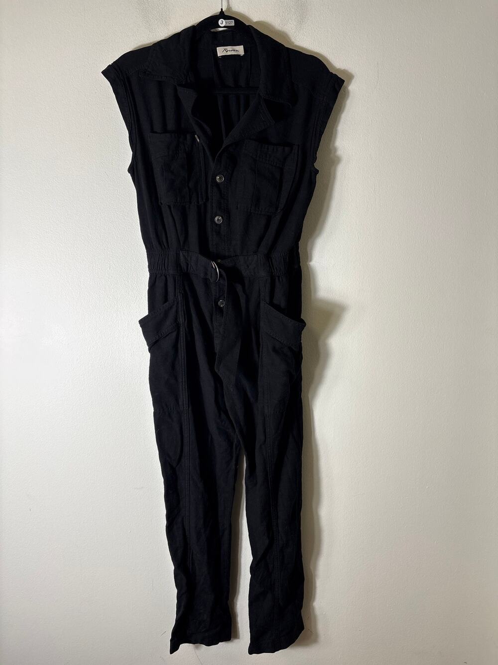 Rowan Sleeveless Button Up Pants Jumpsuit Sz XS